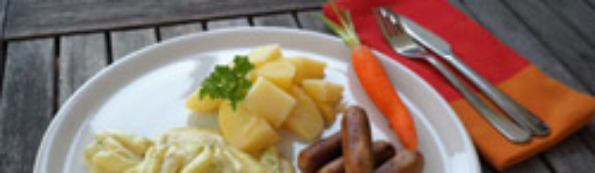 Kohlrabi-Senf-Soße mit Kartoffeln